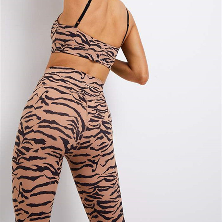 Leggins Donna Vita Alta Zebrati