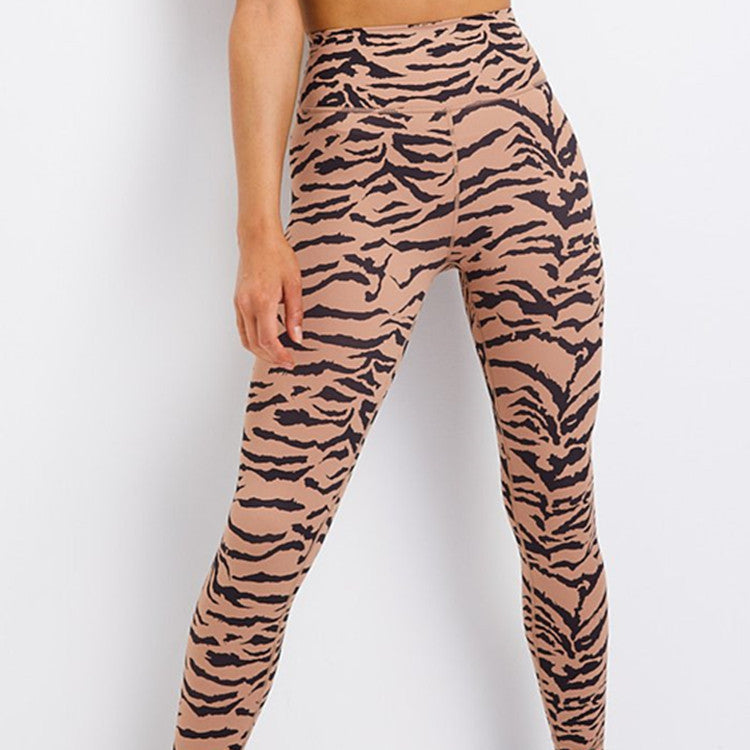 Leggins Donna Vita Alta Zebrati