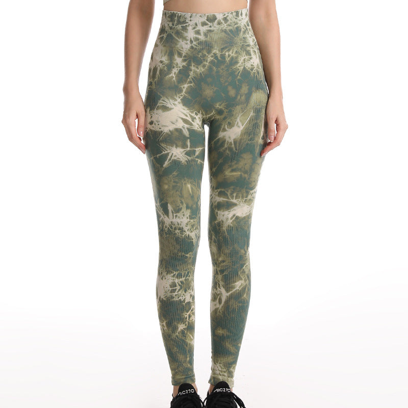 Leggings Yoga Tie-Dye – Push Up Senza Cuciture
