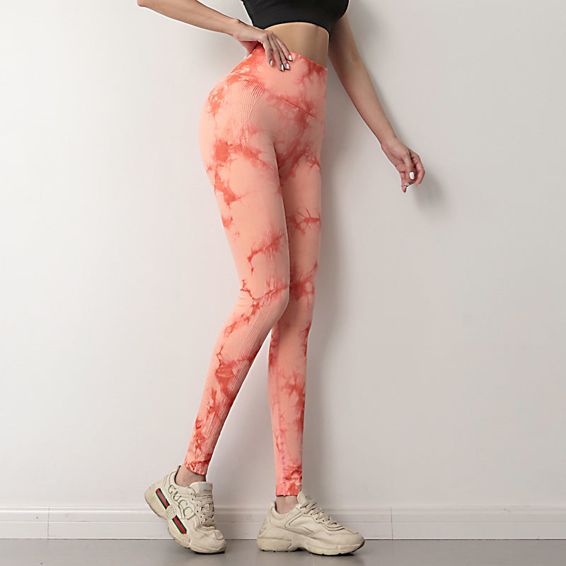 Leggings Yoga Tie-Dye – Push Up Senza Cuciture